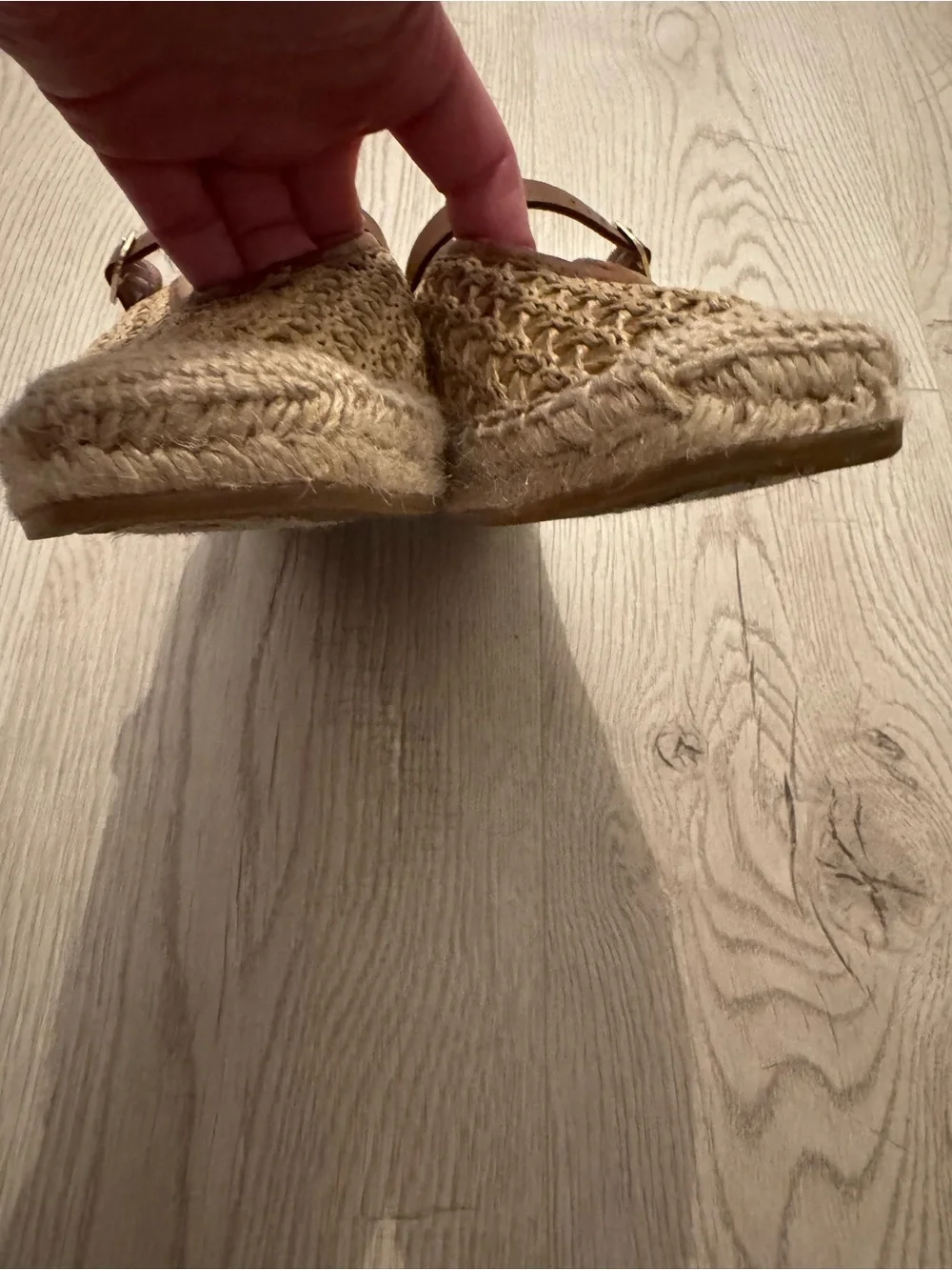 J.Crew Made-in-Spain woven Mary Jane espadrille flats in faux raffia size 7.5 - Picture 4 of 10